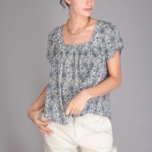 Pietsie short sleeve agave top